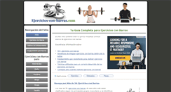 Desktop Screenshot of ejercicios-con-barras.com