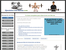 Tablet Screenshot of ejercicios-con-barras.com